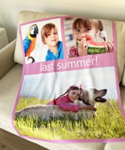 Single thick fleece blanket 100x75